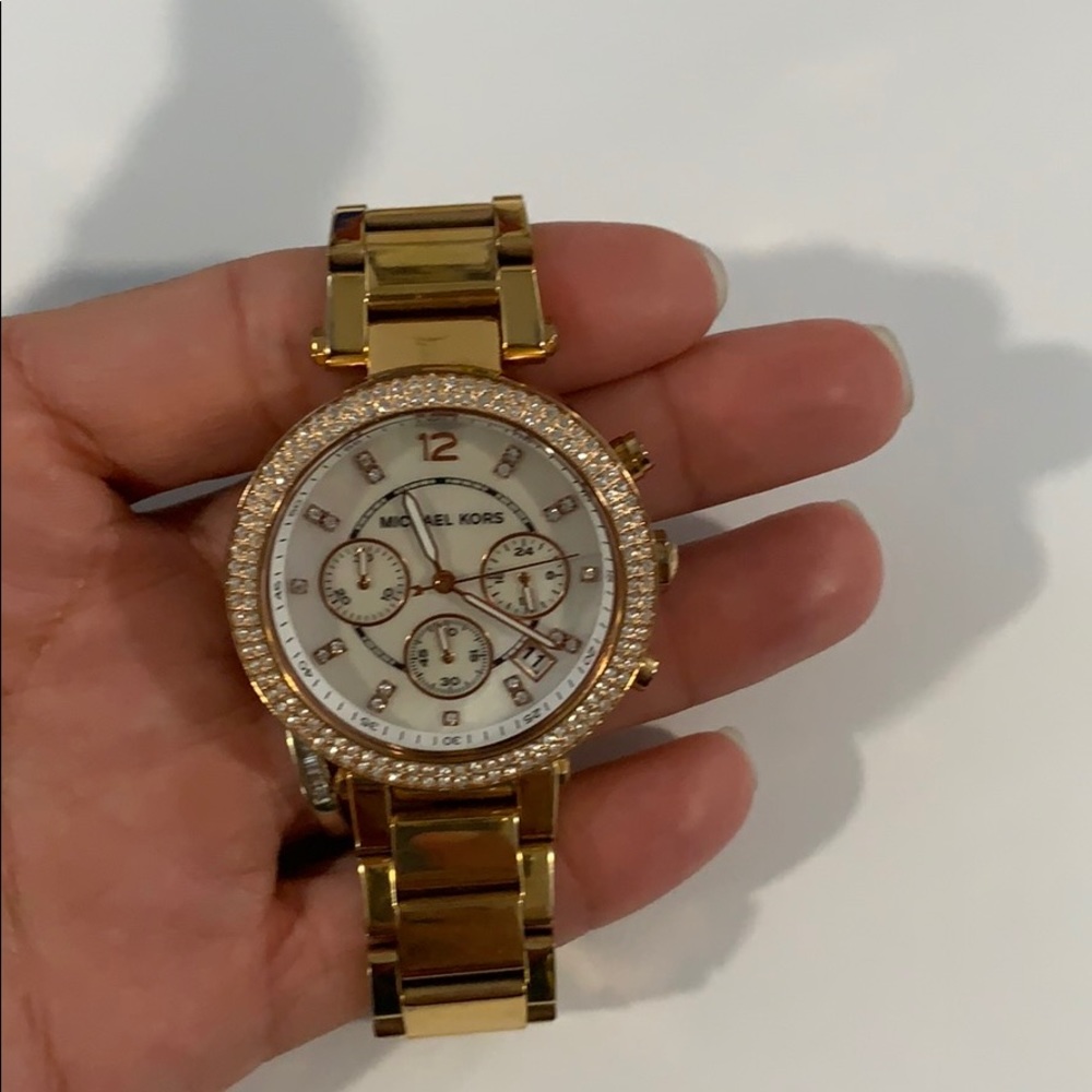 Rose gold Michael Kors watch